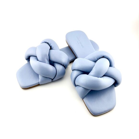 Women's Blue Knotted Slide Sandals - Banana Republic NWOT - Never Worn - Picture 1 of 5